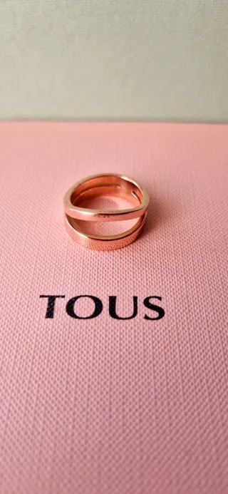 Anillo Tous Vermeil Rosa
