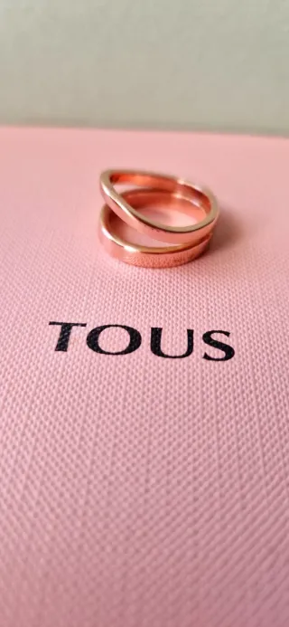 Anillo Tous Vermeil Rosa