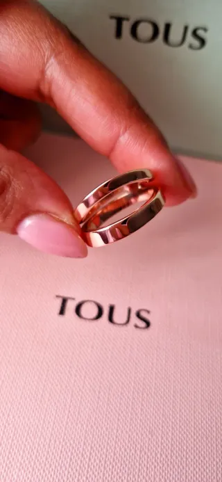 Anillo Tous Vermeil Rosa