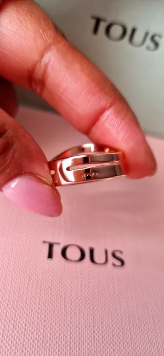 Anillo Tous Vermeil Rosa