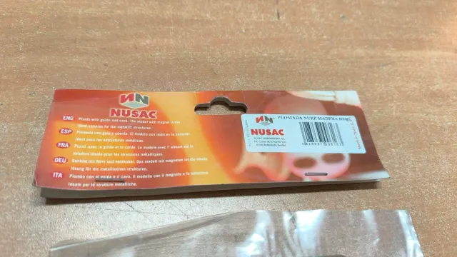 Plomada de nuez, madera y cuerda de marcar
