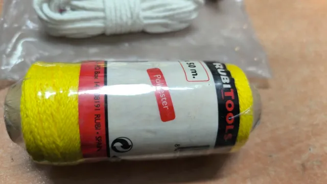 Plomada de nuez, madera y cuerda de marcar