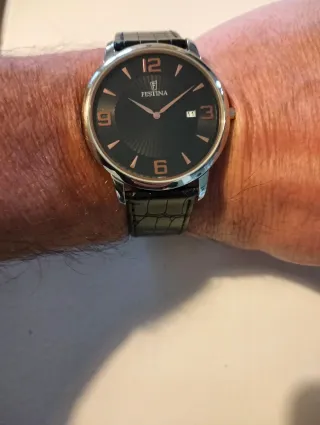 Orologio Festina Uomo Nero e Oro