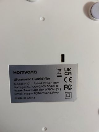 Humidificador Ultrasónico Homvana