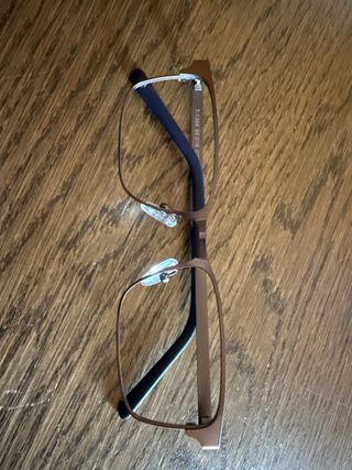 Montatura occhiali in metallo argentato