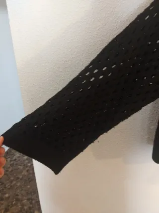 Suéter calado H&M negro mujer