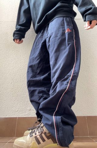 oversized adidas trackpant triple blue vintage y2k