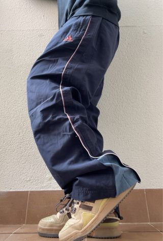 oversized adidas trackpant triple blue vintage y2k