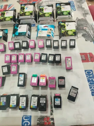 Lotto Cartucce HP e Canon: Nuove e Vuote