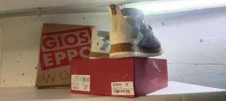 Zapatillas Mujer Plataforma Blancas y Plateadas