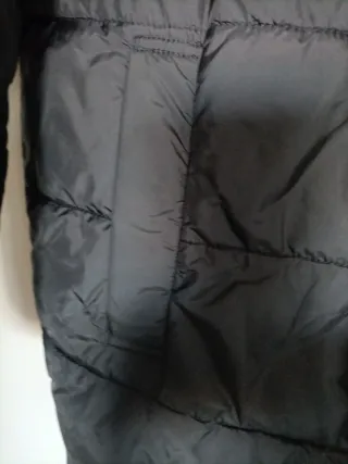 Chaquetón acolchado amplio negro