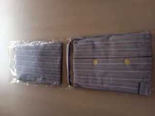 Pijama Nocturno Rayas Azul y Blanco Nuevo