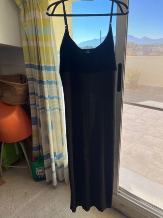 Vestido de fiesta negro largo