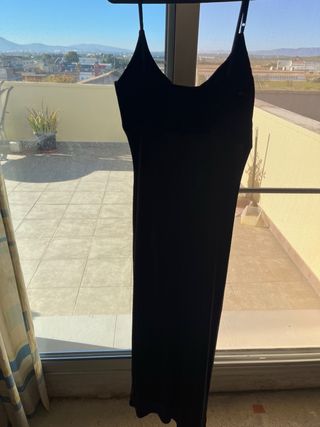 Vestido de fiesta negro largo
