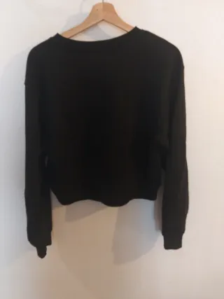 Sudadera Stradivarius Negra Mujer Talla M