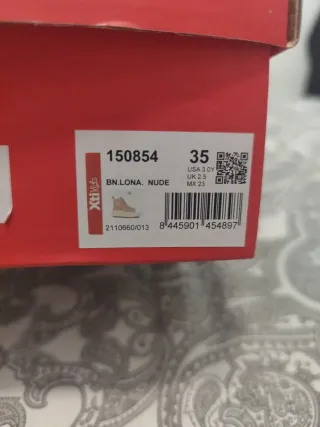 Botín Xti niña talla 35 rosa nude