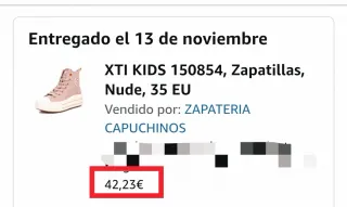 Botín Xti niña talla 35 rosa nude