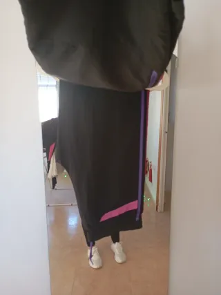 Chándal Adidas Negro y Rosa