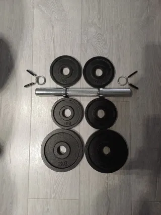 Conjunto de pesas cortas 10 kg