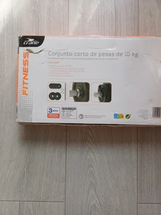 Conjunto de pesas cortas 10 kg
