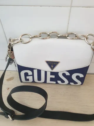 Bolso Guess blanco y azul