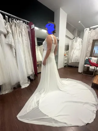 Vestido de Novia Blanco Encaje