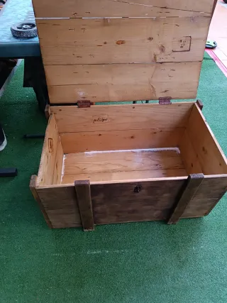 Baule antico in legno 1922