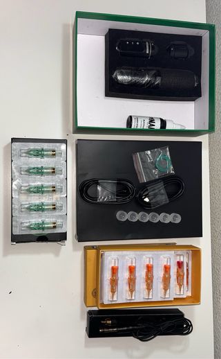 Kit tatuaggio Dragonhawk + Cartucce Rhein, inchiostro