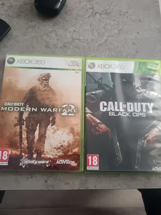 Xbox 360 Call of Duty Modern Warfare 2 y Black Ops