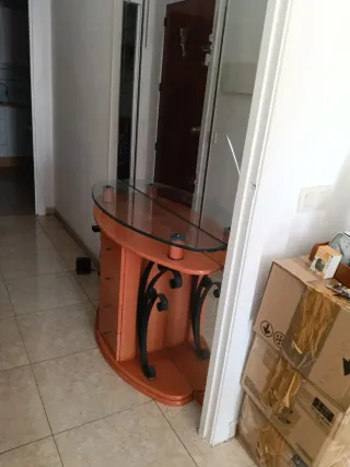 Mobile ingresso con specchio e cristallo