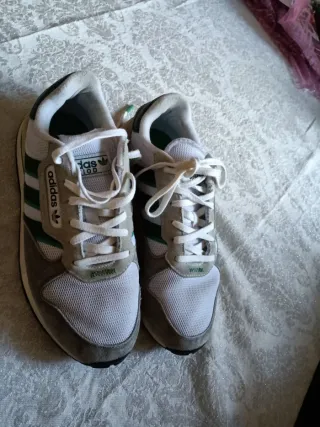 Scarpe Adidas uomo verdi e bianche