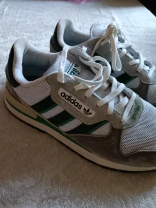Scarpe Adidas uomo verdi e bianche