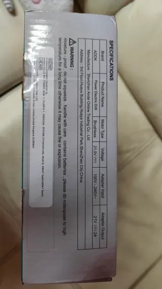 Taladro ADDK Eléctrico Power Drill 21V