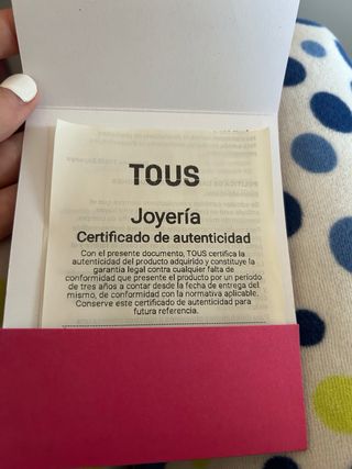 Anillo Tous Oso y Perla Plata