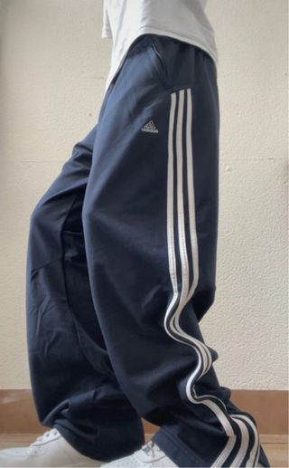 track pant adidas 90s vintage oversize navy blue