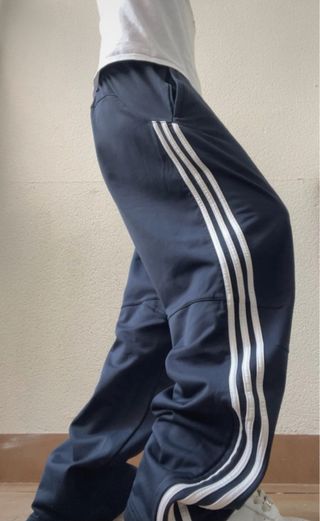 track pant adidas 90s vintage oversize navy blue