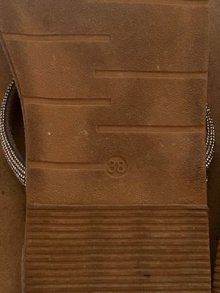 Sandalias Alma Blue Beige con Brillantes