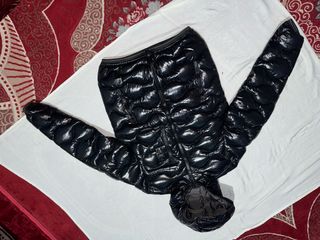 Piumino blauer nero lucido