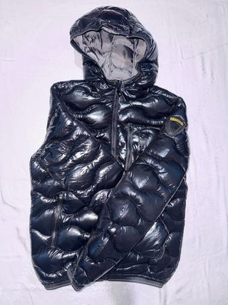 Piumino blauer nero lucido