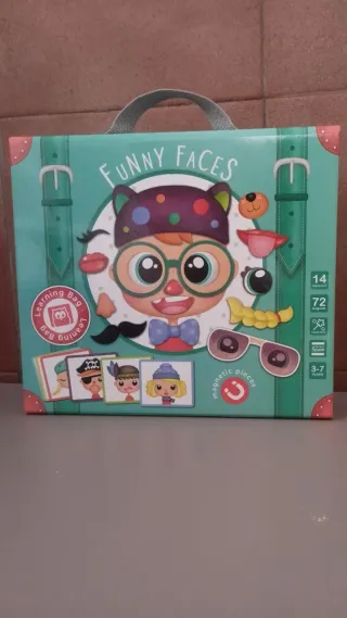 Puzzle Maleta Funny Faces Piezas Magnéticas