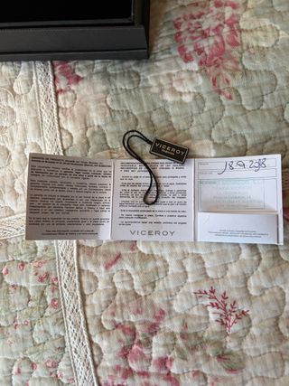 Llavero Viceroy Negro Cuero Sin Estrenar