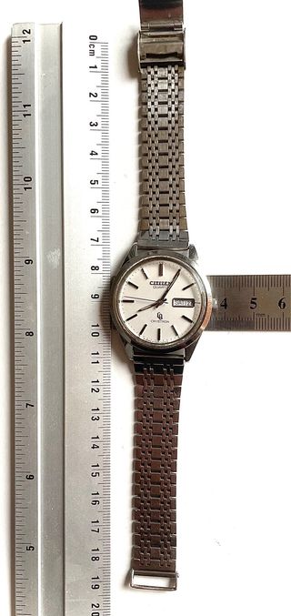 Reloj Citizen Crystron Hombre Plata/Blanco