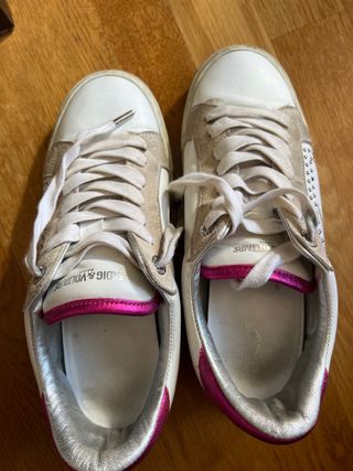 Zadig & Voltaire ZV Bamba Sneakers Oro Blanco