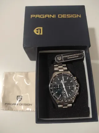 Reloj Pagani Design Negro y Plateado