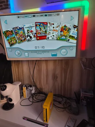 Nintendo Wii Gialla Completa Funzionante