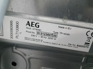 Lavadora AEG carga superior 6kg