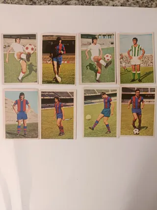 Lote 8 cromos liga 1975/76