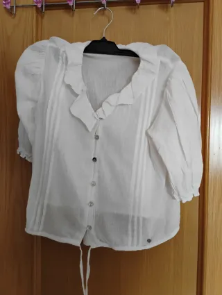 Blusas blancas talla única (2x1)