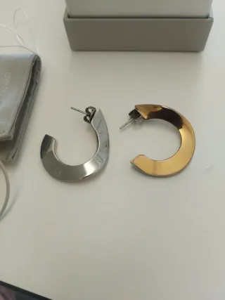 Pendientes Calvin Klein Oro y Plata