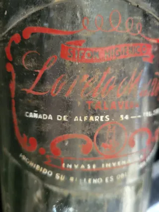 Sifón antiguo Loreto Muñoz Talavera